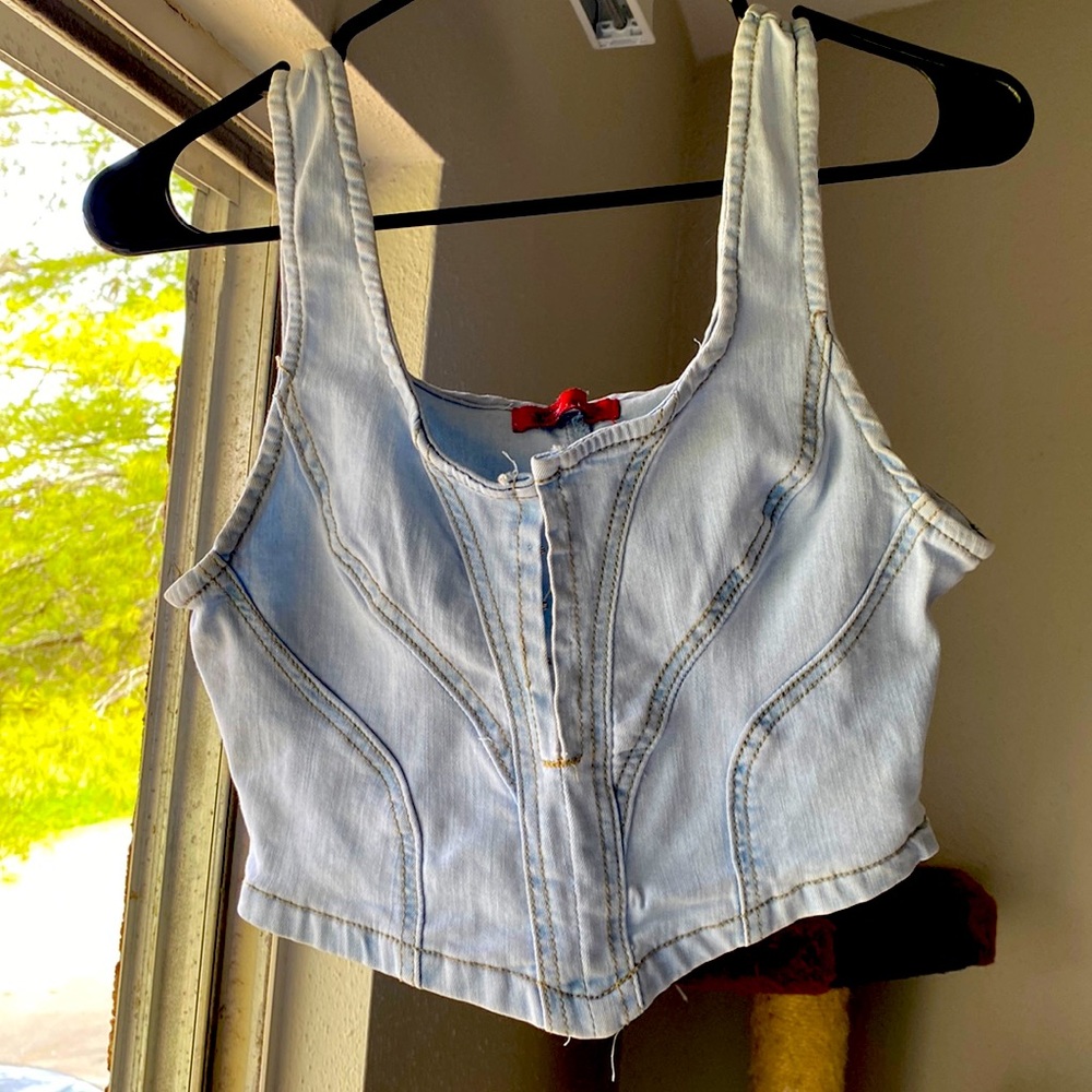 Denim Crop Top